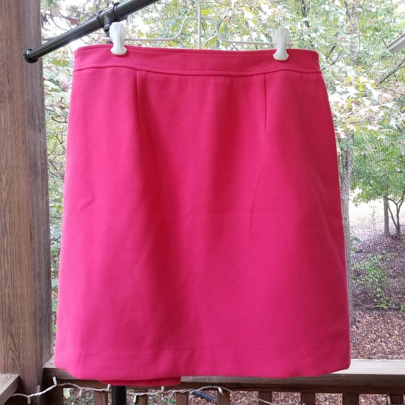 *LOFT Faux Wrap Coral Skirt Size 10T [Tall] - Picture 2 of 8